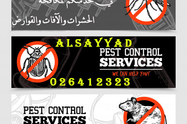 - مكافحة الحشرات 0503115370الزاحفة (صراصير , نمل , البق…). - مكافحة الحشرات الطائرة (ذباب, ناموس…). - مكافحة القوارض. - مكافحة الحيوانات الضالة (القطط, الكلاب, الثعالب…). - مكافحة الطيور في المنشآت . - مصائد الذباب بجميع الأنواع و التقنيات الحديثة.